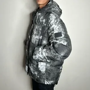 Zara | Jackets & Coats | Zara Abstract Print Puffer Jacket